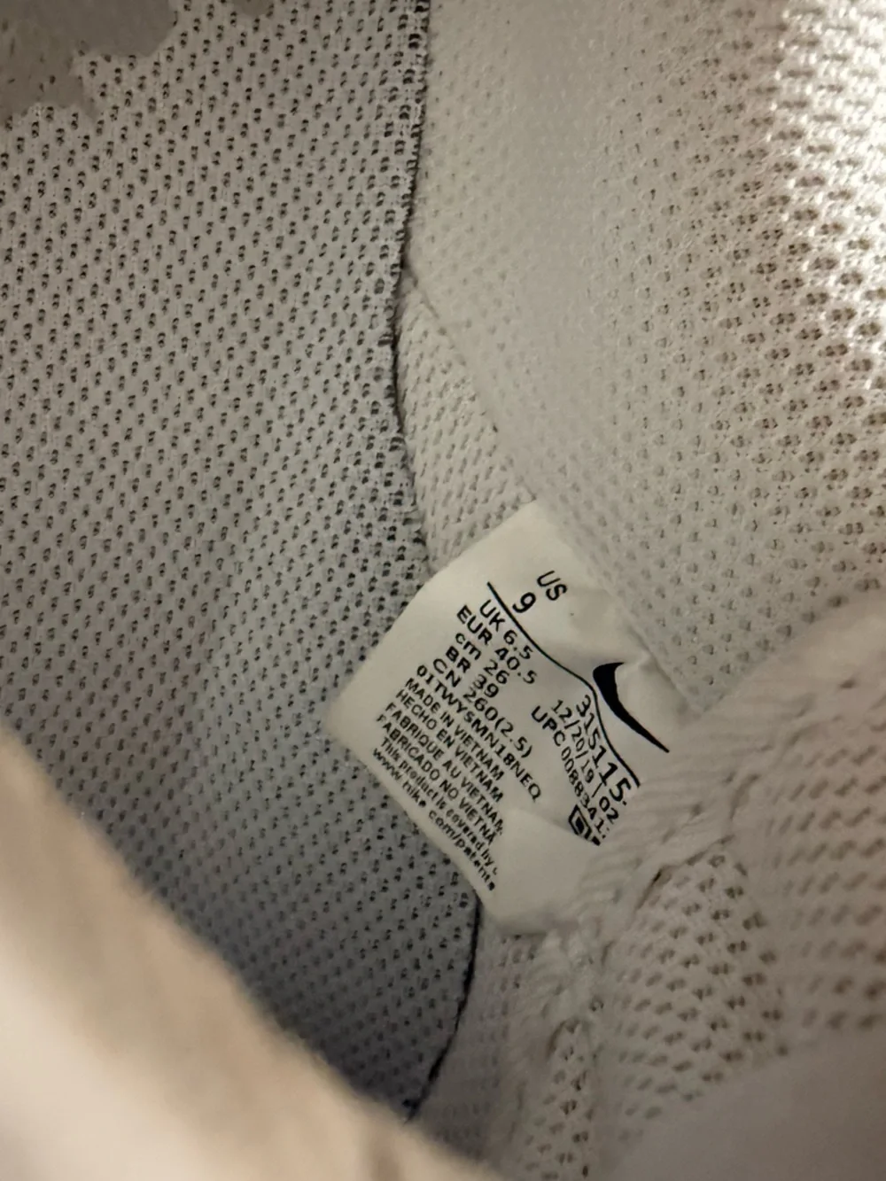 Women’s Nike Air Force 1 Low White Leather Sneakers - Picture 4 of 6